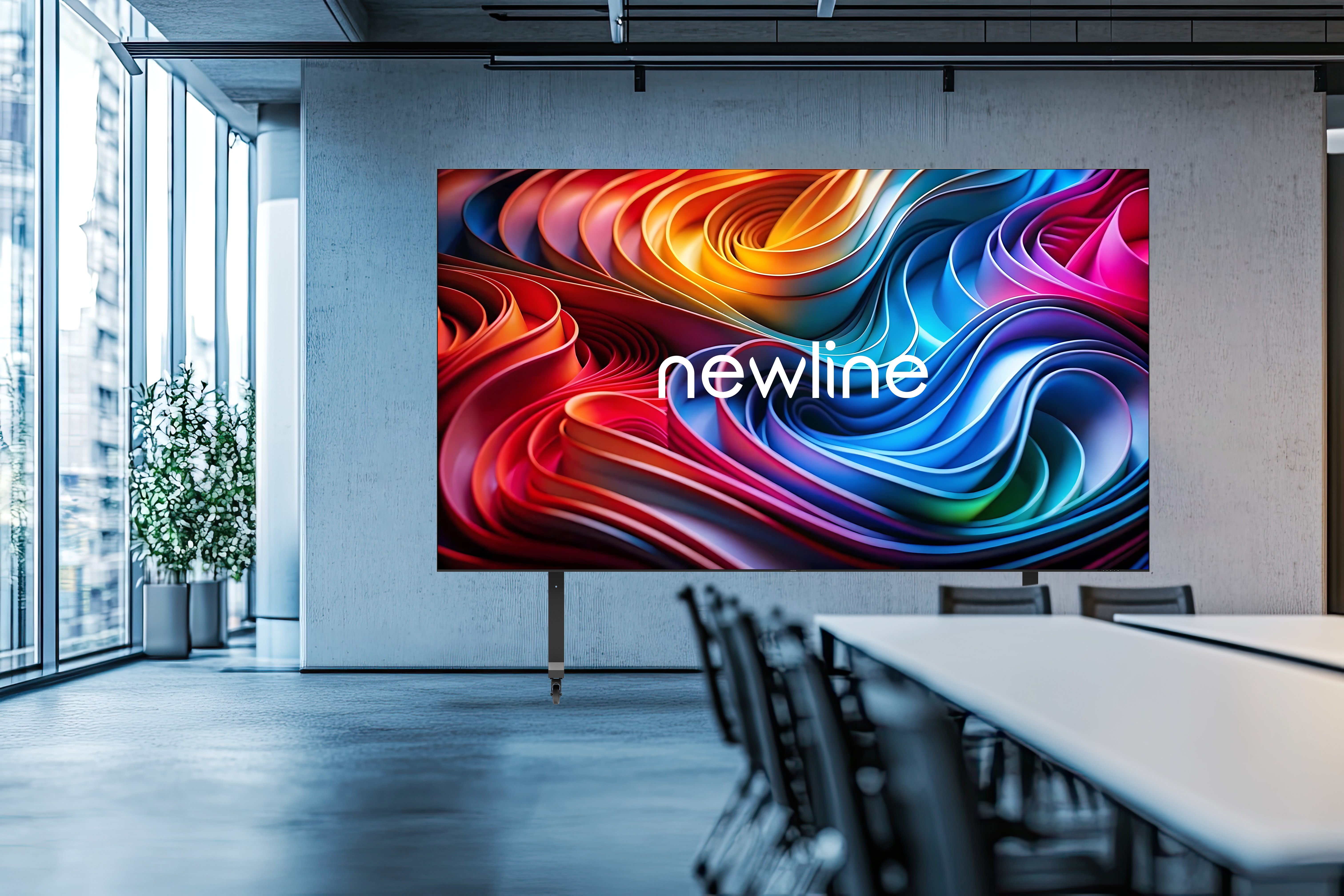 NewLine DV One+ DV-16324plus - 163 Zoll - 550 cd/m² - 1.875 mm PP - Full-HD - Android 13 - Direct View LED - All-in-One - Display