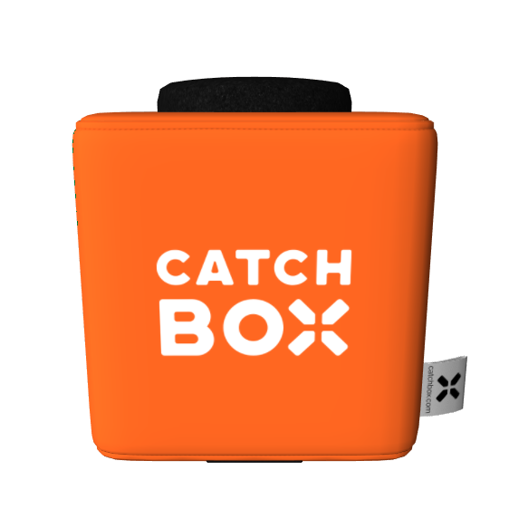 #Catchbox Plus Litter Microphone - Orange - 1 microphone - without charging station