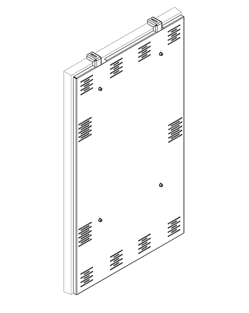 Hagor HP SHF OM55N-S - Drahtseilhalterung zur Deckenmontage - Seillänge max. 5 m - max. 25 kg - passend für Samsung OM55N-S Serie - Schwarz