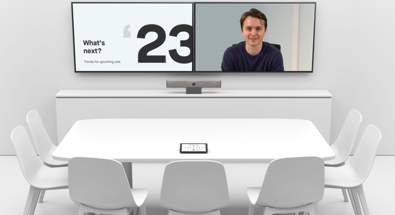 Neat Bar for Zoom and Microsoft Teams - All-in-one video conferencing soundbar with Neat Pad controller - small rooms