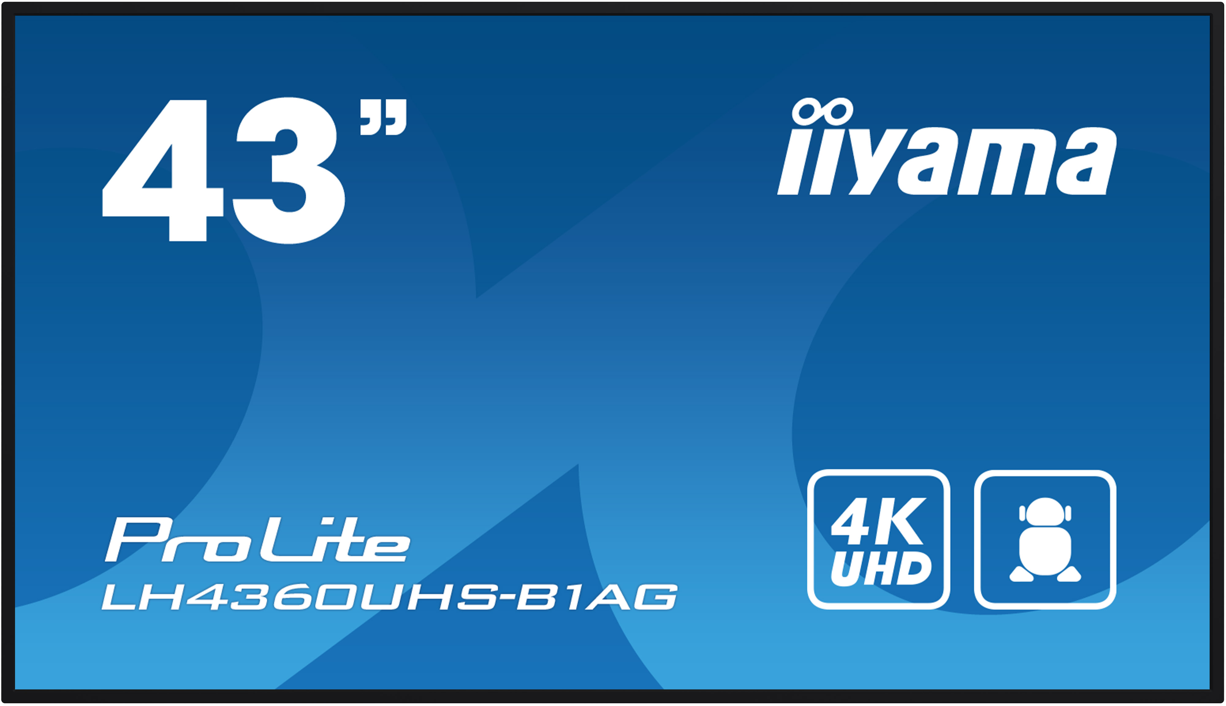 iiyama ProLite LH4360UHS-B1AG - 43 Zoll - 500 cd/m² - 4K - UHD - 3840 x 2160 Pixel - 24/7 - Android - Display