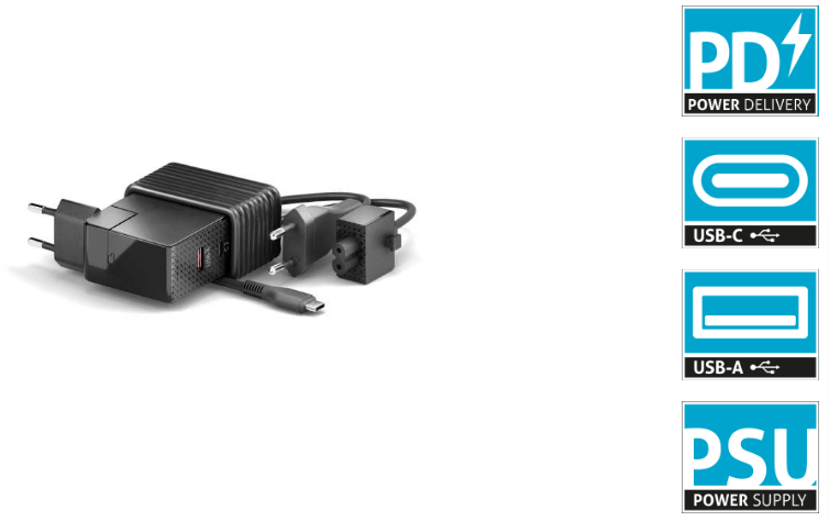 PureLink VL-PSU110 - USB-C und USB-A GaN III Ladegerät mit 100 Watt PD