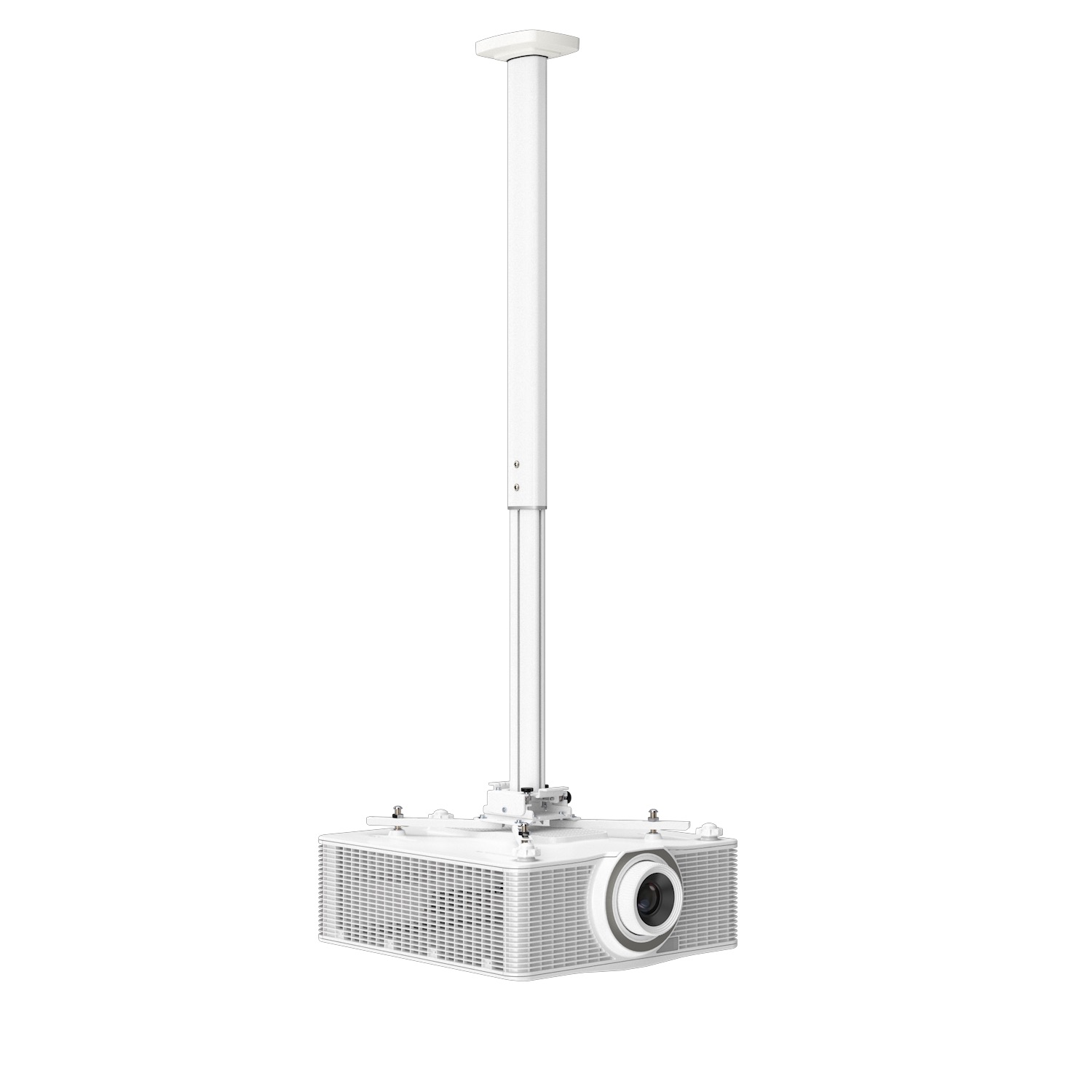 Kindermann Premium MA 150 - Deckenhalterung für Projektor - ausziehbar 86-150 cm - Weiss
