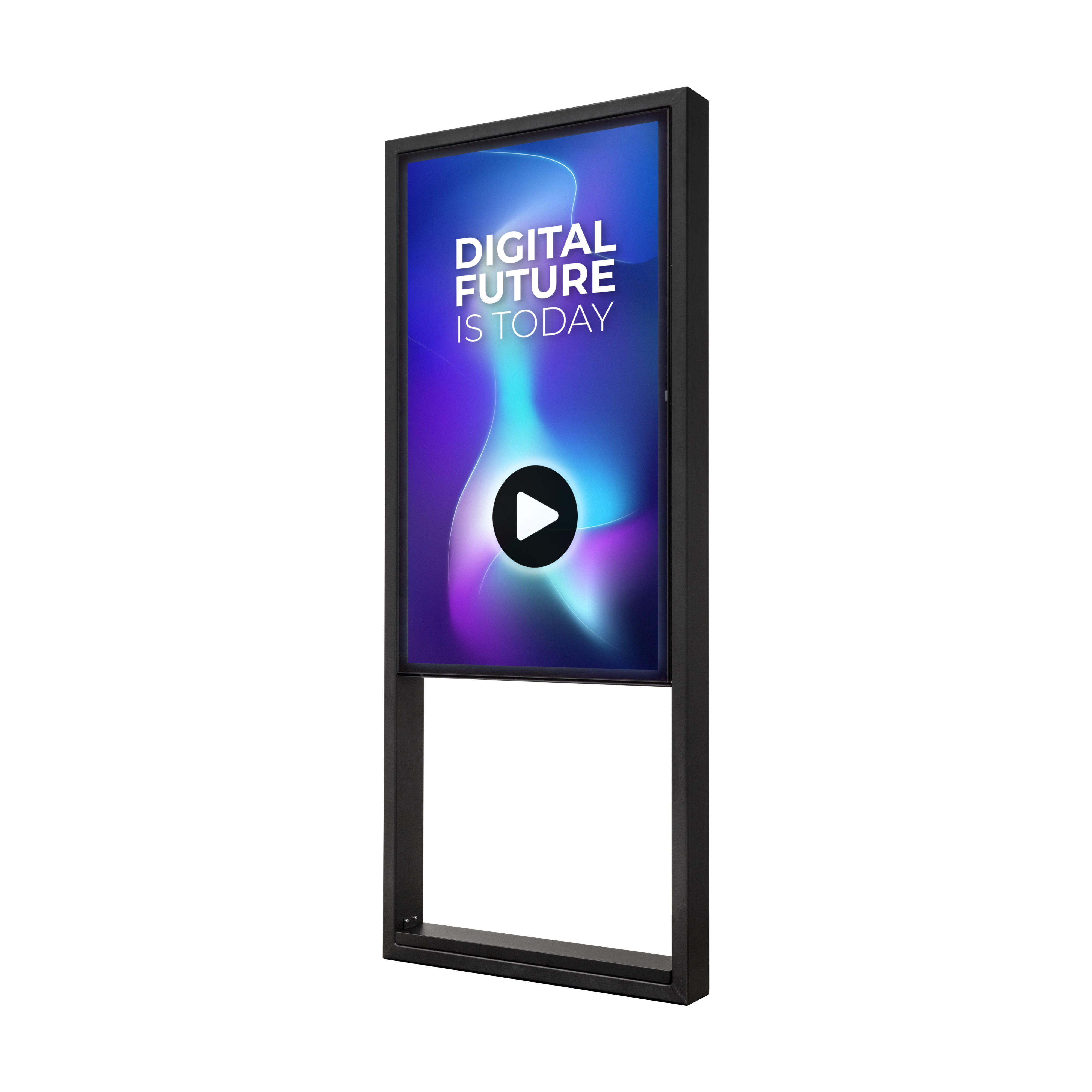 Digitale Outdoor Stele Design DIOTOTEMD55ESF - 55 Zoll - mit Samsung OH55A-S Display - 3500 cd/m² - Full-HD - 1920x1080 Pixel - 24/7 