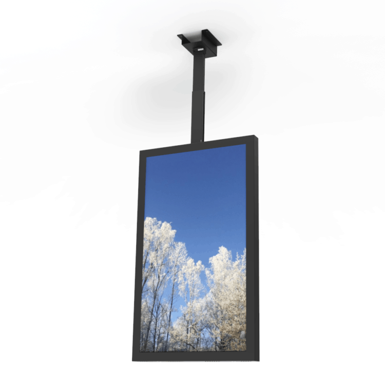 HI-ND CC5550-5001-02 Window High Brightness Ceiling Casing - 55 Zoll - Portrait - für Samsung OM55N-S - Schwarz