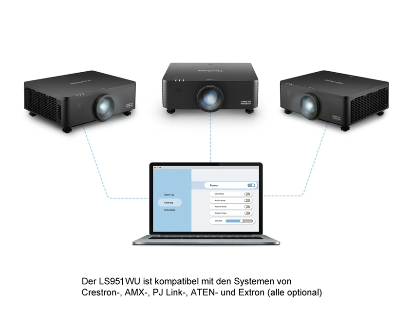 ViewSonic LS951WU - WUXGA - 8000 ANSI - Short throw laser - Installation projector - Black ViewSonic LS951WU - WUXGA - 8000 ANSI - Short throw laser - Installation projector - Black