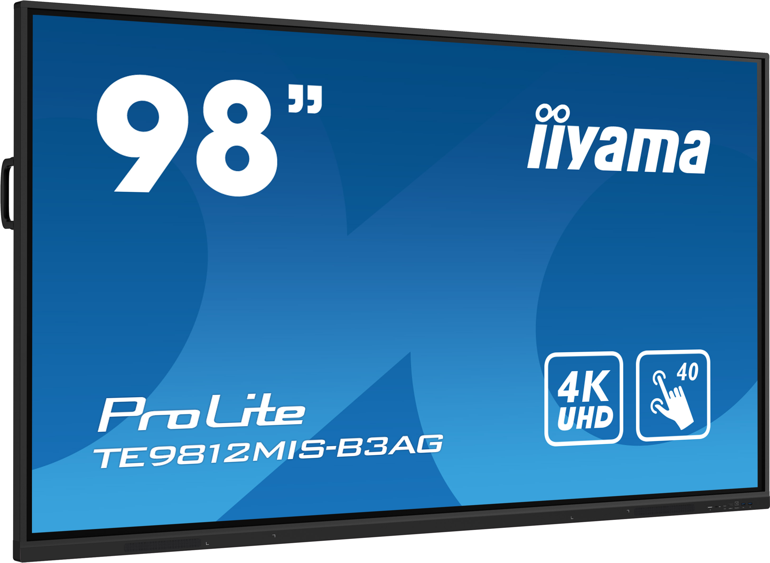 iiyama ProLite TE9812MIS-B3AG - 98 Zoll - 400 cd/m² - 4K - Ultra-HD - 3840x2160 Pixel - 40 Punkt - Touch Display - Schwarz