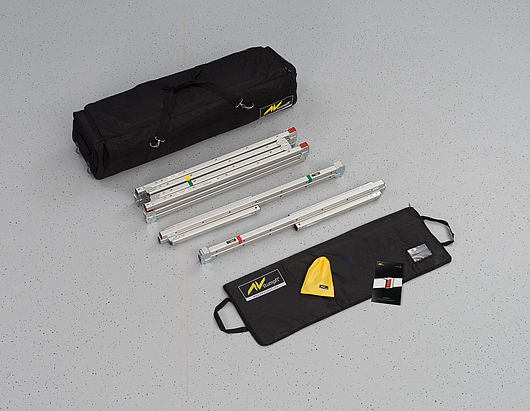 AV STUMPFL Monoblox 32 - mobile Leinwand - Faltrahmen BXS-AC286/R10 - 16:9 - 286 x 170 - Aufprojektion