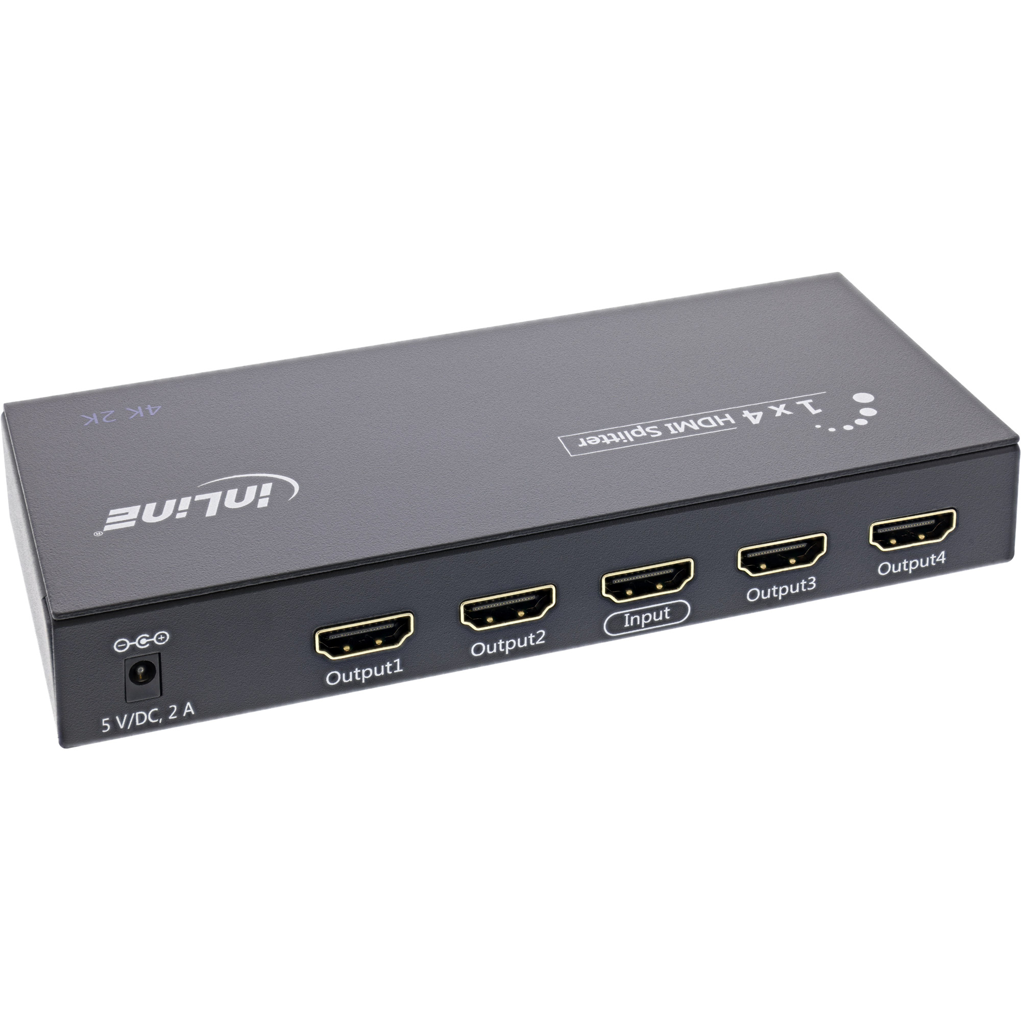 InLine HDMI Splitter 65010 - Video-/Audio - 1 x 4 HDMI - 4K2K kompatibel