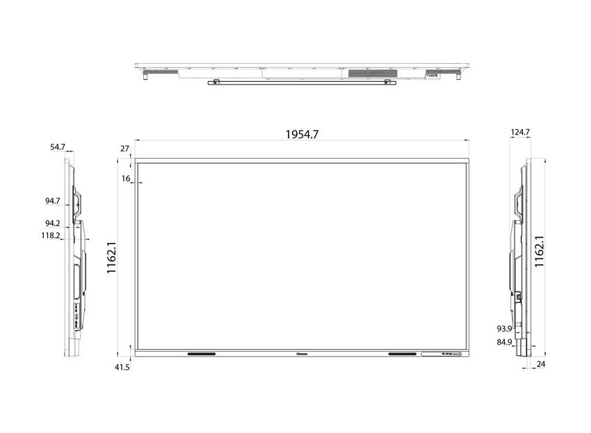 Hisense 86MR61DE-E GoBoard - 86 Zoll - 400cd/m² - 4K - Ultra-HD - 3840x2160 Pixel - Advanced Interactive Display 