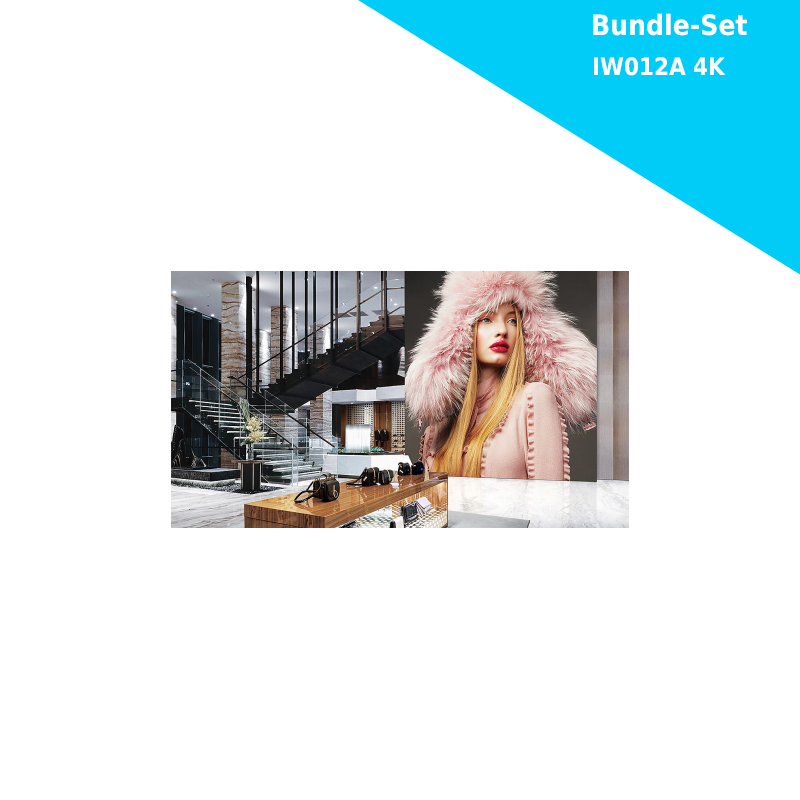 Samsung The Wall for Business IW012A - LED Bundle Complete Package 4K - 3840x2160 Pixel - 219 Inch - 1.26mm PP - incl. Bracket and Installation Tool
