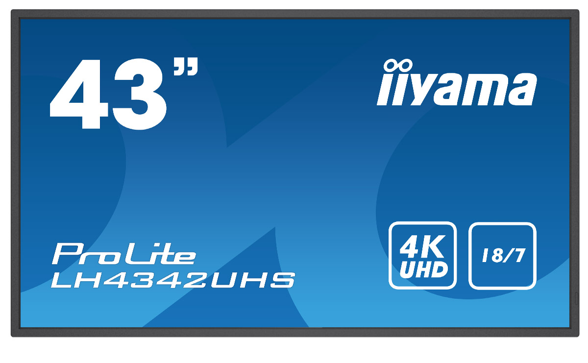 iiyama ProLite LH4342UHS-B3 - 43 Zoll - 500 cd/m² - Ultra-HD - 3840x2160 Pixel - 18/7 - Android - Display