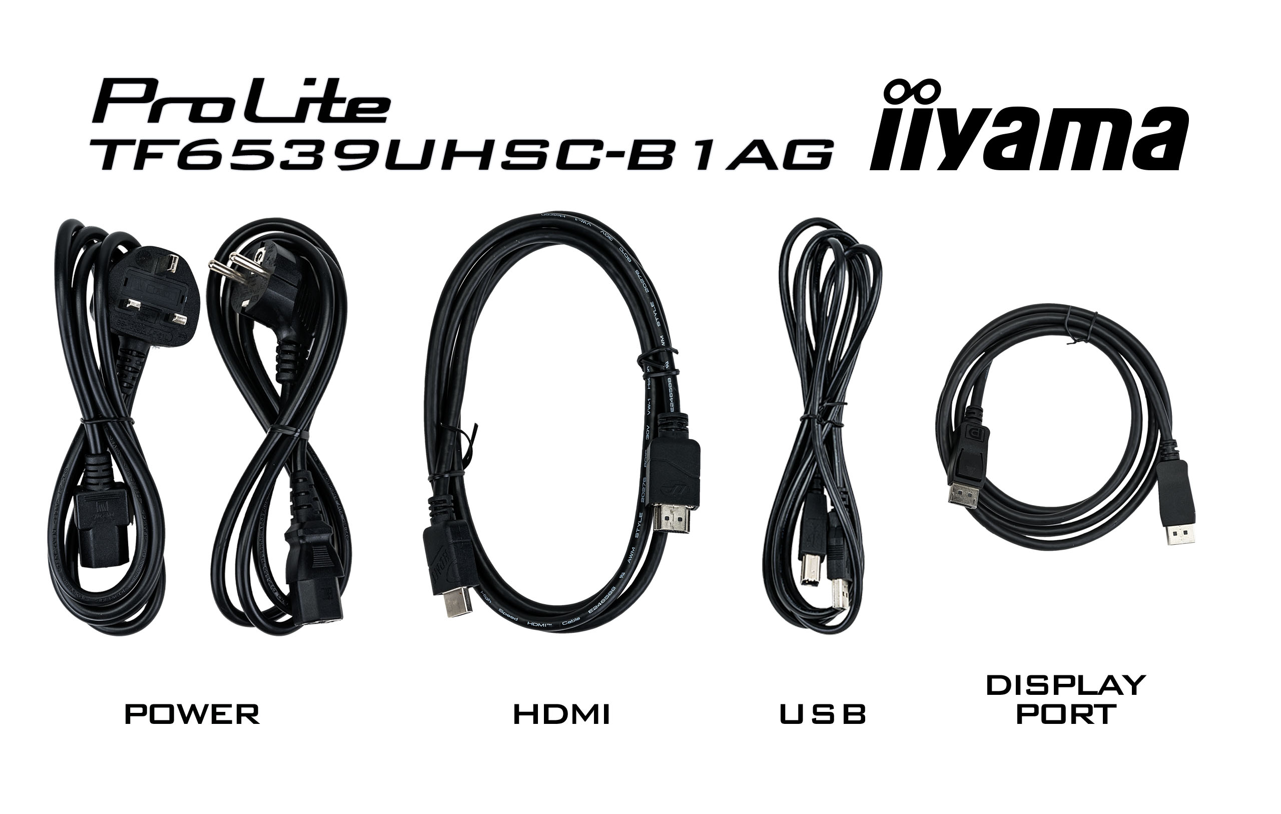 iiyama ProLite TF6539UHSC-B1AG - 65 inch - 500 cd/m² - Ultra-HD - 3840x2160 pixel - 24/7 - 50 point - touch display