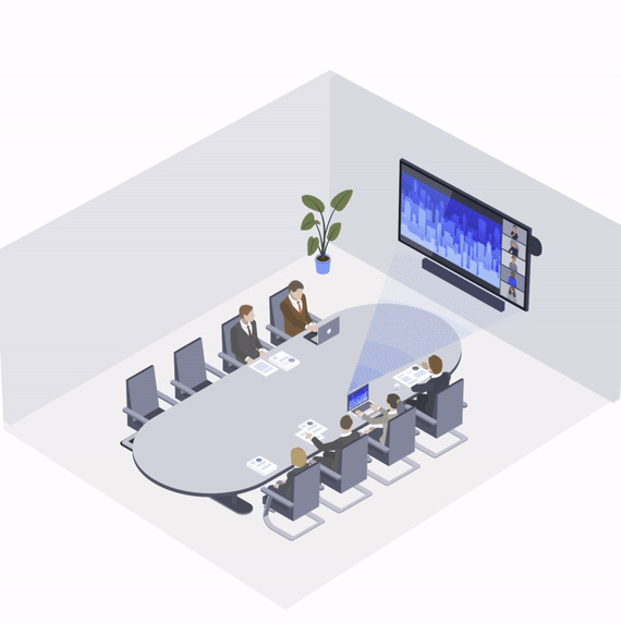 Airtame Hub + Jabra Panacast 50 Bundle - Videokonferenzsystem für hybride Meetings - Cloud-Management - ScreenSharing - Airplay - Miracast - WiFi - Bluetooth - BYOM und BYOD - 3 Jahre Hybrid-Lizenz inklusive