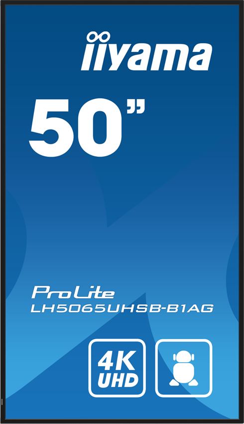 iiyama ProLite LH5065UHSB-B1AG - 50 Zoll - 800 cd/m² - 4K - Ultra-HD - 3840x2160 Pixel - 24/7 - Android - Display - Schwarz