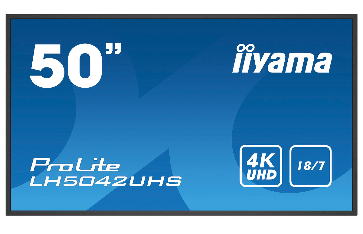 iiyama ProLite LH5042UHS-B3 - 50 Zoll - 500 cd/m² - Ultra-HD - 3840x2160 Pixel - 18/7 - Android - Display