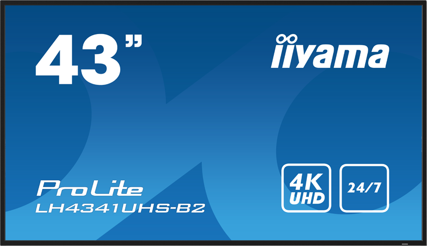 iiyama ProLite LH4341UHS-B2 - 43 Zoll - 500 cd/m² - 4K - Ultra-HD - 3840x2160 Pixel - 24/7 - Display