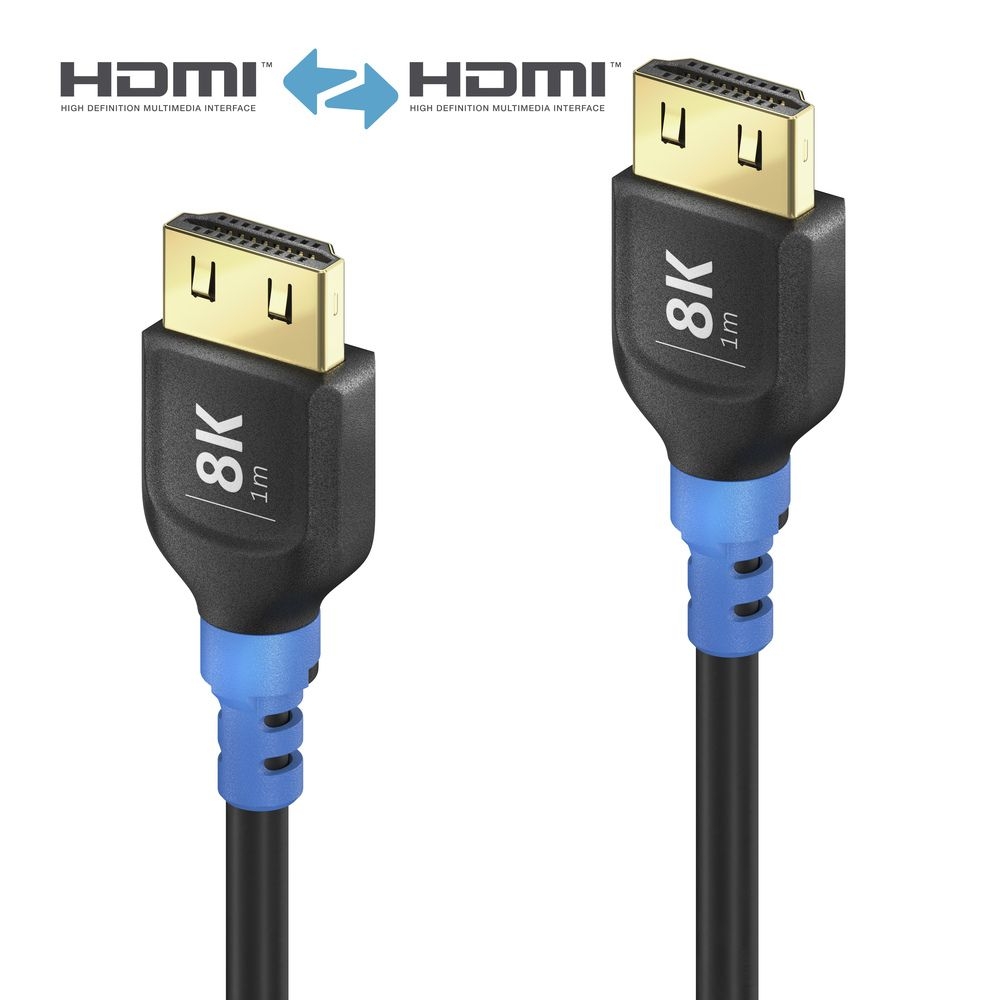 PureLink FI-H100-005-PCK - 8K Ultra High Speed HDMI Kabel - Schwarz - 0,5m Kabellänge - InstallerPack mit 60 Kabeln