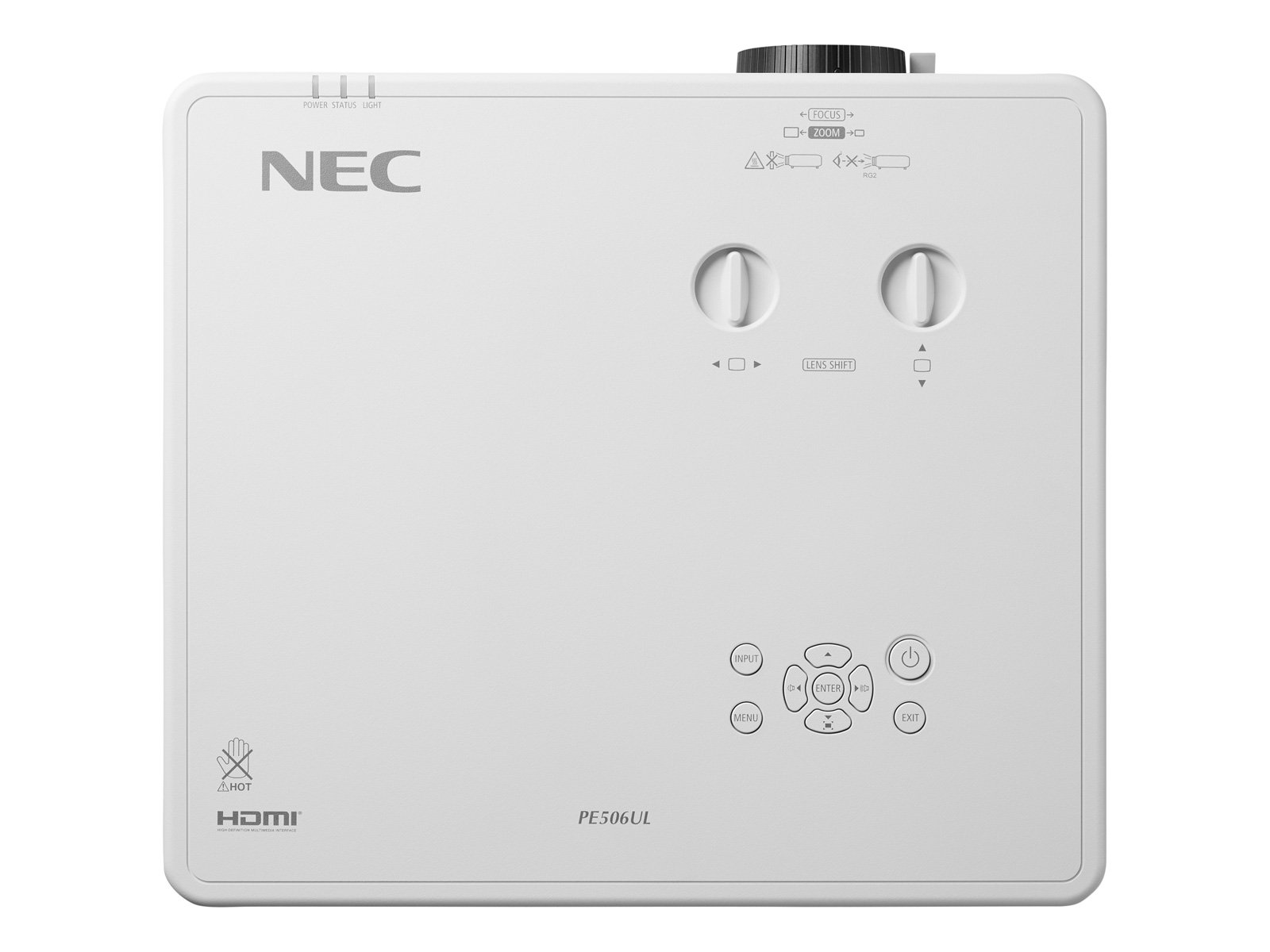 NEC PE506UL - WUXGA - 5200 ANSI - Laser Projector - White