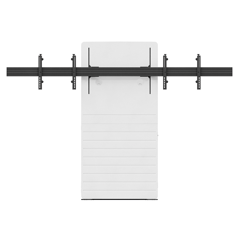 Hagor CON-Line Big FS Lift Dual 65 - 75 - elektrisch-höhenverstellbarer Standfuß - 2x 65-75 Zoll - Side-by-Side 50kg - VESA 800x600mm - Weiß