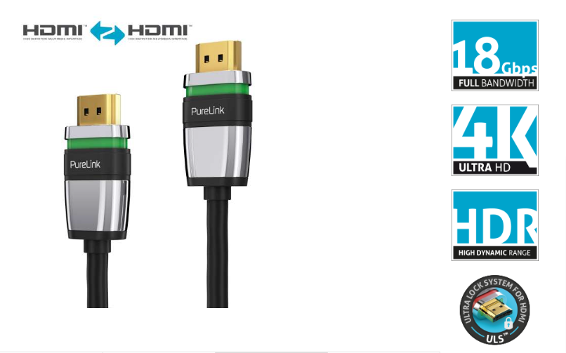 PureLink ULS1000-020 - Ultra-Lock System - HDMI - Cable 2.0 Meter