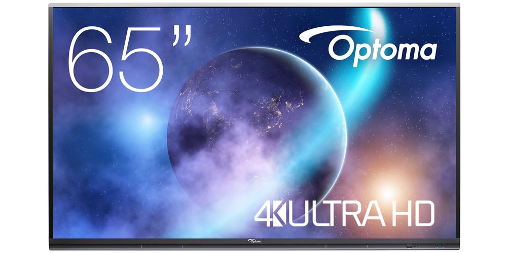 Optoma 5652RK+ - 65 Zoll - 400 cd/m² - 4K - Ultra-HD - 3840x2160 Pixel - Android - 20 Punkt - Touch Display