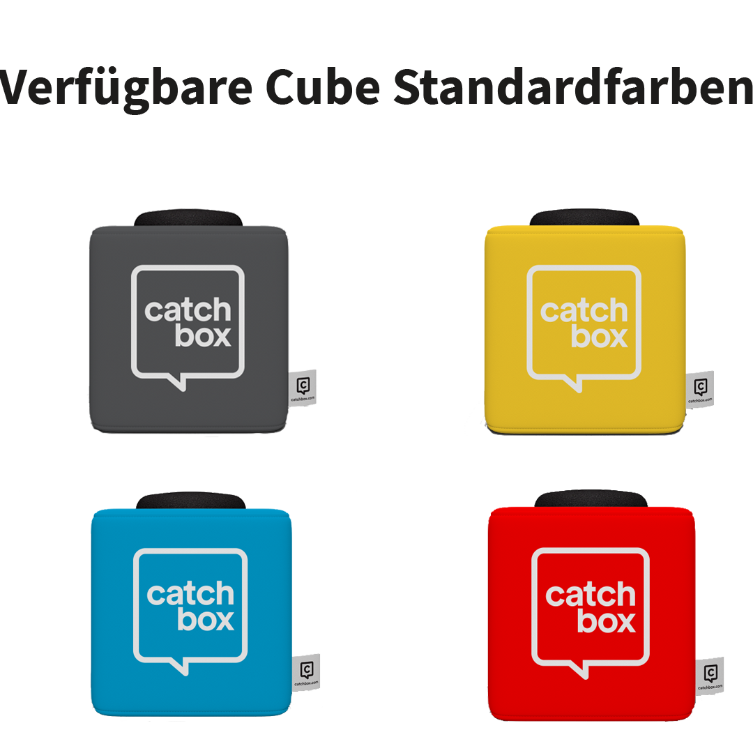 Catchbox Plus - System - 4 Channel - Networking + Dante - 2 x Cube (Wurfmikro) - 2 x drahtlose Ladestation Cube - Standardfarbe - Version 2024