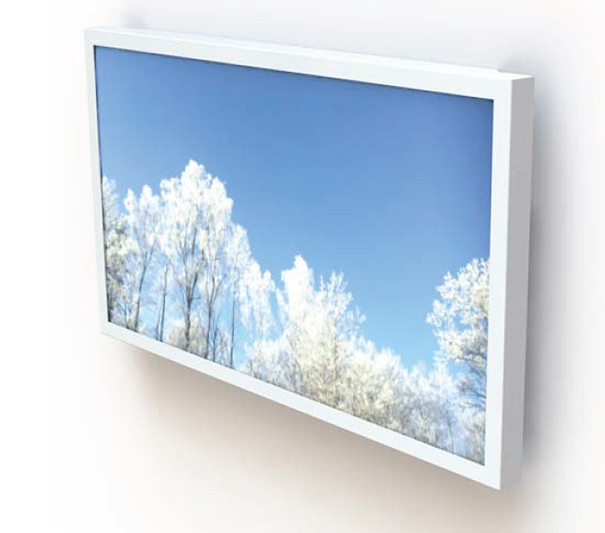 HI-ND WC5512T-0101-10 - Wall Casing Touch - 55 Zoll - Wandgehäuse für Samsung Touch Display QM55B-T - Landscape - Weiß