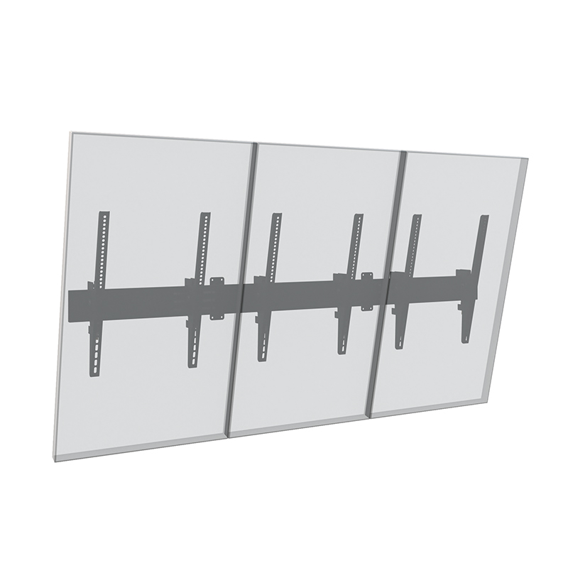 Hagor CPS MENUBOARD W3P - Wandhalterung - 3 x 46-65 Zoll - VESA 400x600mm - bis 150kg - Schwarz