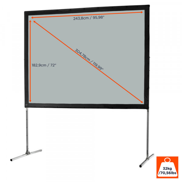 celexon folding frame screen Mobil Expert - 4:3 - BM 244 x 183 - rear projection