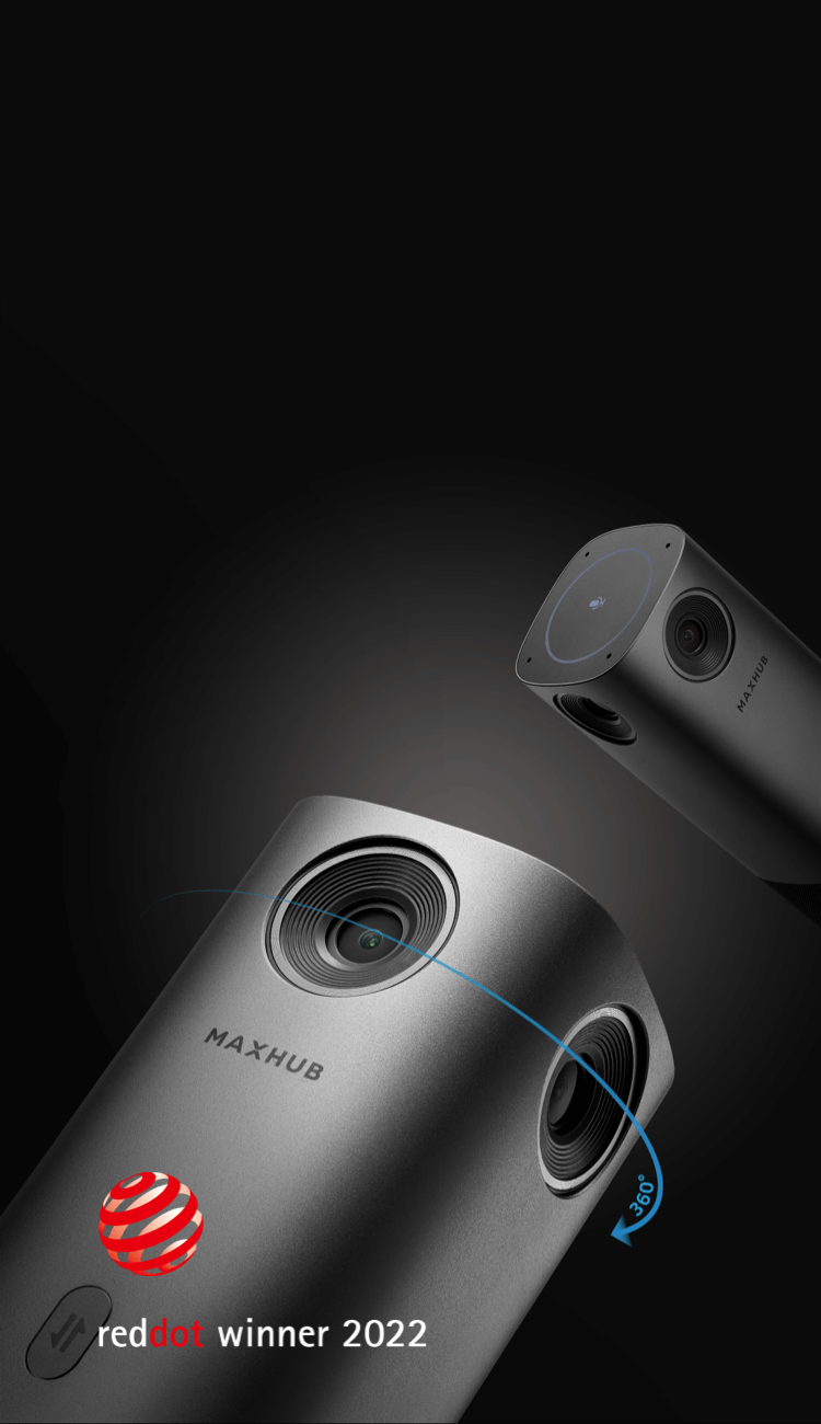 MAXHUB UC M 40 - 4K - 360 Grad - 5MP - USB-Kamera mit Mikrofon u. Lautsprecher - Auto-Tracking - kleine und mittelgroße Räume