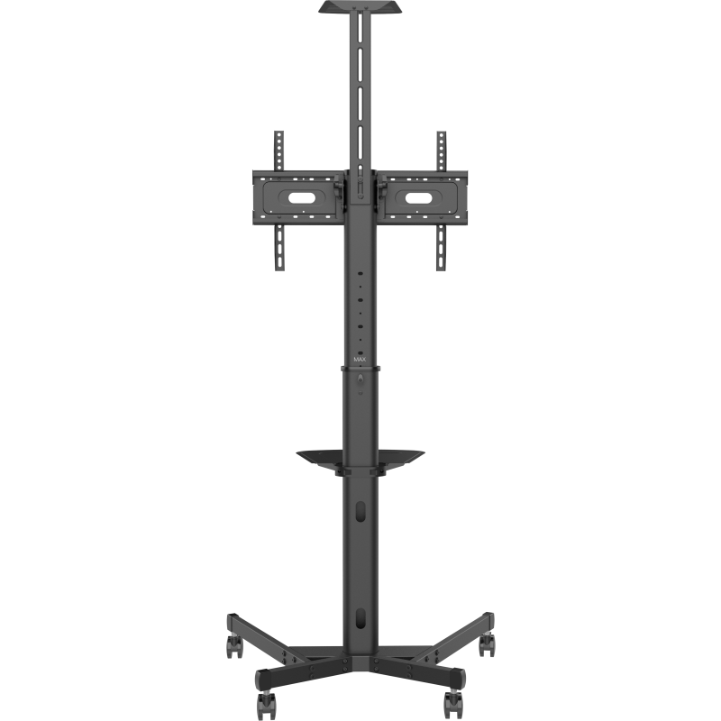 Vision VFM-F19 - höhenverstellbarer Rollwagen - Displayaufnahme drehbar -  31-80 Zoll - VESA 600x400mm - bis 50kg - Schwarz