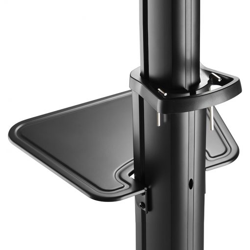 Hagor BrackIT Stand Single - mobiles Standsystem - 42 - 65 Zoll - VESA 600x400 mm - bis 70kg - Schwarz