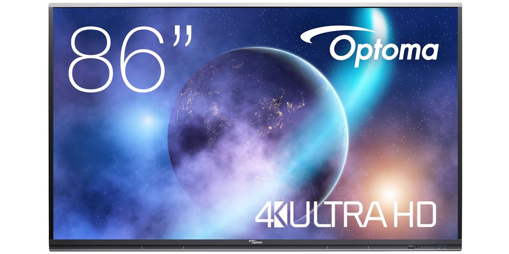 Optoma 5862RK+ - 86 Zoll - 420 cd/m² - Ultra-HD - 3840x2160 Pixel - Android - 20 Punkt - Touch Display