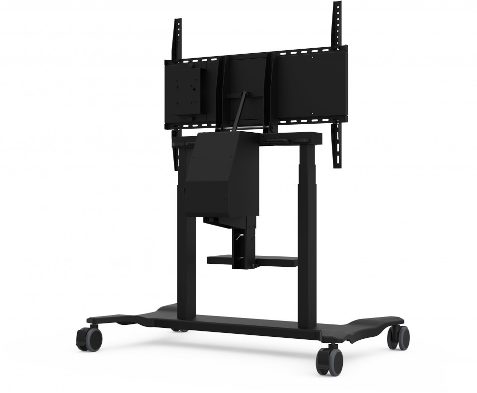 ViewSonic VB-STND-007 - electric height adjustable trolley - 65-86 inch - up to 75kg - VESA max. 800x600mm - black