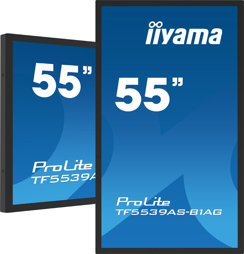 iiyama ProLite TF5539AS-B1AG - 55 inch - 435 cd/m² - 4K - Ultra-HD - 3840 x 2160 pixels - Open Frame - 40 dot - Multi Touch Display 