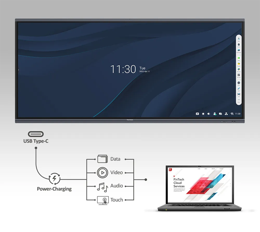 ViewSonic IFP105UW - 105 Zoll - 400 cd/m² - 5K - Ultrawide-HD - 5120x2160 Pixel - 40 Punkt - Touch-Display