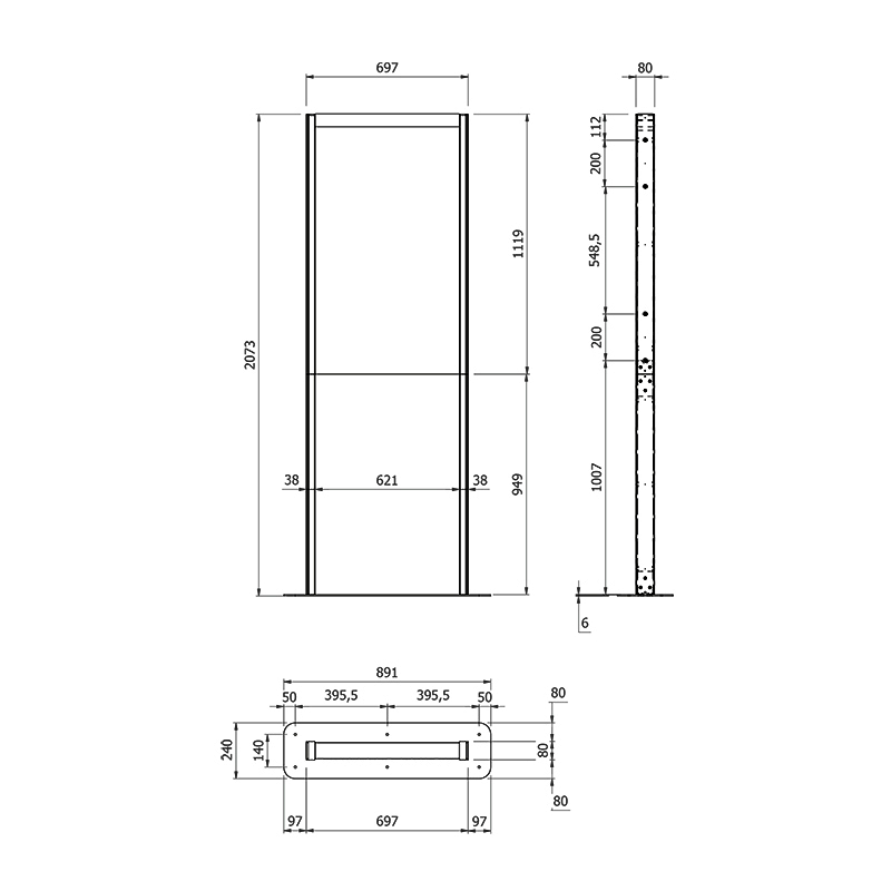 Hagor Floormount für Samsung OM46N-D Hagor Floormount für Samsung OM46N-D
