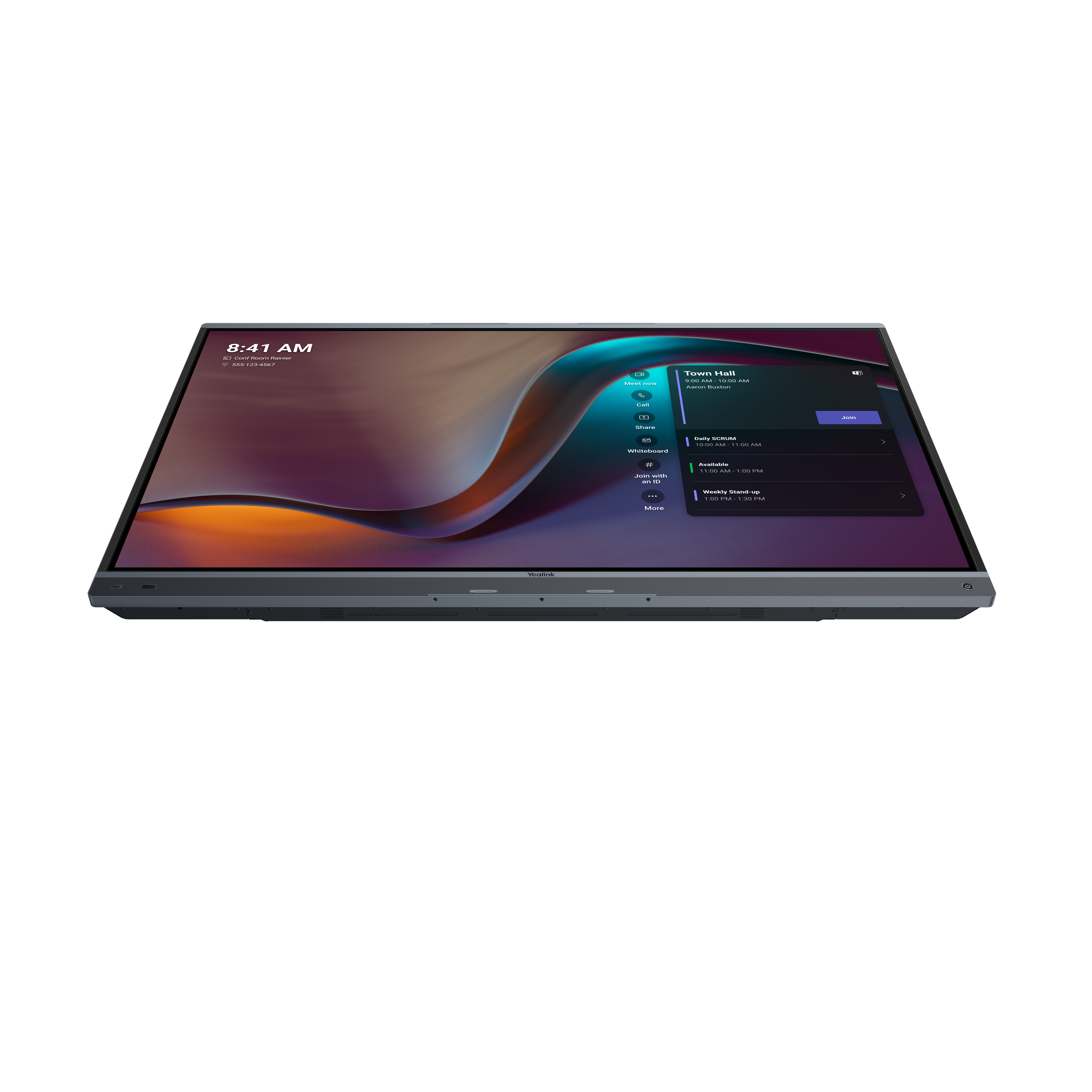 Yealink MeetingBoard 65 Pro - 65 inch - 400 cd/m² - 4K - Ultra-HD - 3840x2160 pixels - 20 point - All-in-One display - MS Teams and Zoom certified - Black