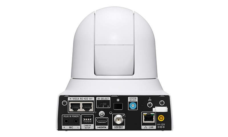 Sony SRG-X400WC - PTZ-Videokonferenzkamera - 4K -3840x2160 Pixel 30 P - 30-fach optischer Zoom - mittelgroße und große Räume - Weiss