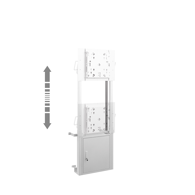 Hagor HP Twin Lift FW-Flip - elektrisch höhenverstellbares Liftsystem für Boden-Wand Montage - displayspezifisch für Samsung Flip - bis 45kg - Weiss