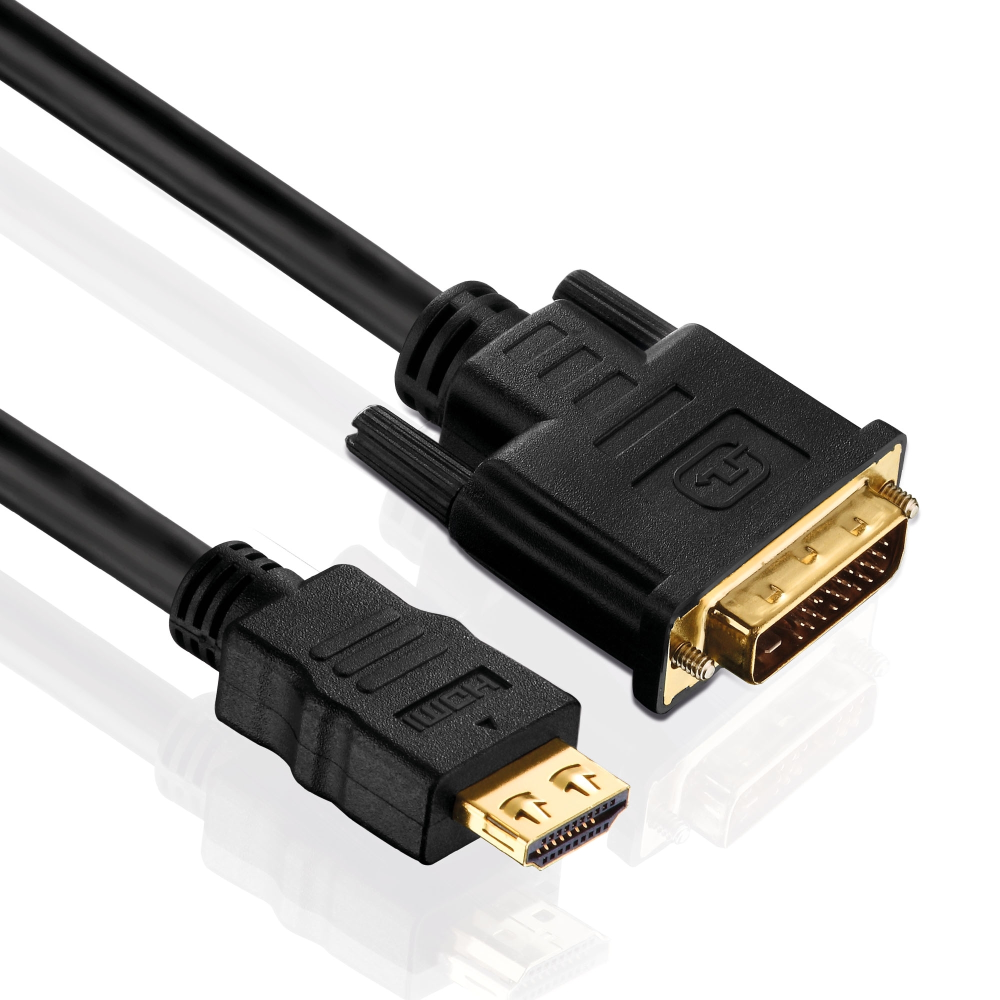 Purelink PI3000-010 - Zertifiziertes 2K HDMI / DVI Kabel – Schwarz - 1,0m