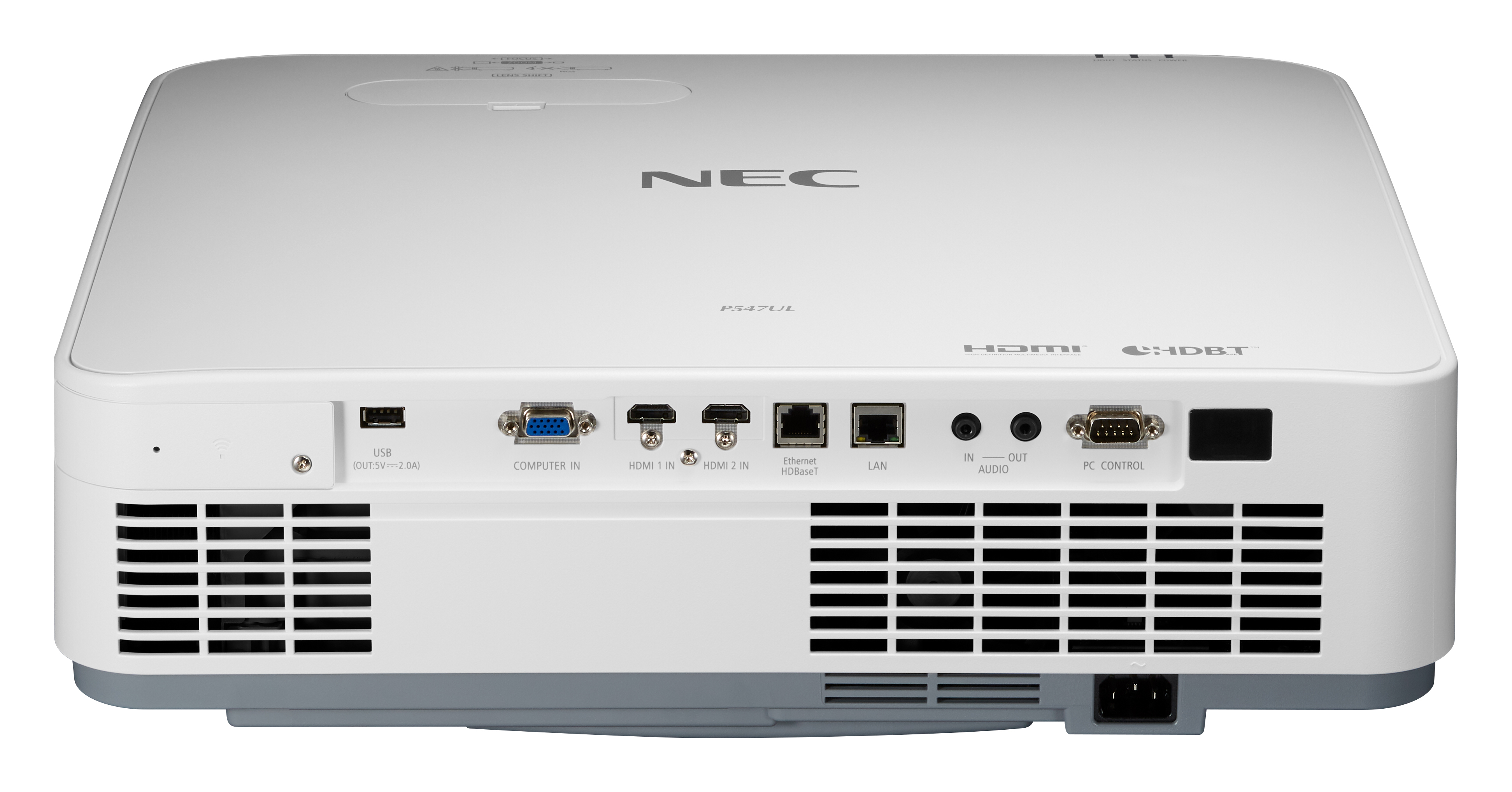 NEC P547UL - WUXGA - 5400 ANSI - Laser Projector - White