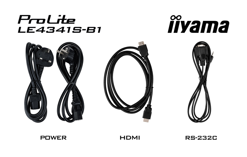 iiyama ProLite LE4341S-B1 - 43 Zoll - 350 cd/m² - Full-HD - 1920x1080 Pixel - 18/7 - Display 