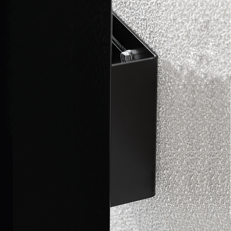 Hagor Info-Tower Wall - Stand system for floor-wall mounting - 46-84 inch - max. 80 kg - VESA 800x600mm - Black