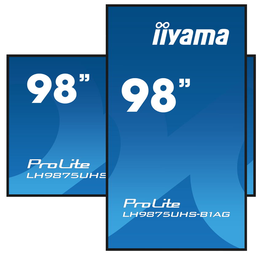 iiyama ProLite LH9875UHS-B1AG - 98 Zoll - 500 cd/m² - 4K - Ultra-HD - 3840x2160 Pixel - 24/7 - Android - Display - Schwarz
