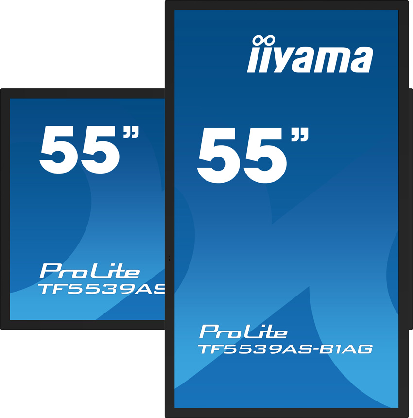 iiyama ProLite TF5539AS-B1AG - 55 inch - 435 cd/m² - 4K - Ultra-HD - 3840 x 2160 pixels - Open Frame - 40 dot - Multi Touch Display 