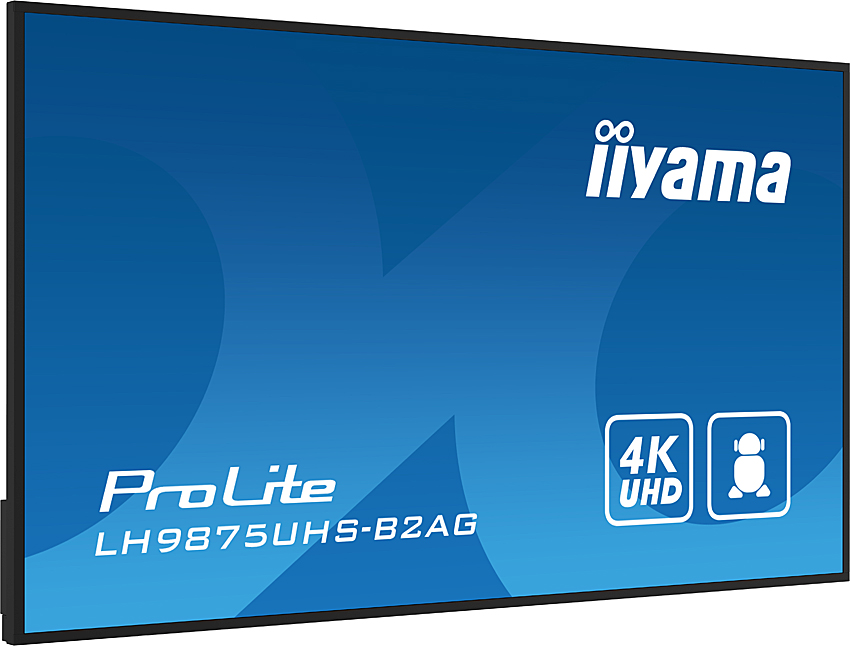 iiyama ProLite LH9875UHS-B2AG - 98 Zoll - 500 cd/m² - 4K - Ultra-HD - 3840x2160 Pixel - 24/7 - Android - Display - Schwarz