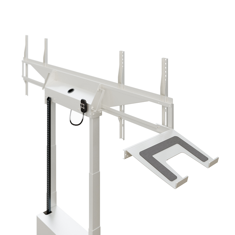 Hagor HP Twin Lift FS-DW - free-standing, electrically height-adjustable lift system for two displays 'side-by-side' - 2x 46-65 inch - VESA 600x400mm - up to 60kg per display - White