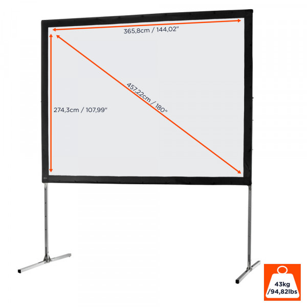 celexon folding frame screen Mobil Expert - 4:3 - BM 366 x 274 - front projection
